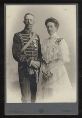Cabinet Photo Gustav V King of Sweden with Wife Victoria… – 12333