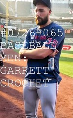 MALE PORTRAIT #0726-065- athletes series -baseball men- crochet -free ship/usa