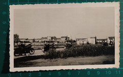 WWII Military Photo On Motorcycle With Machine Gun C. Cinzano 1940 (F 013)