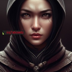 Digital Image – Wallpaper Background Art – Warrior with Piercing Gaze