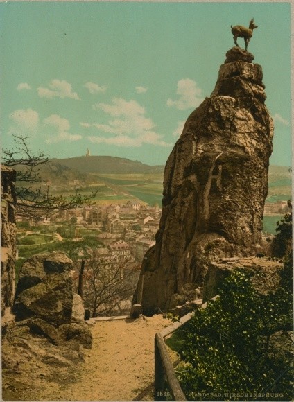 Photo Karlovy Vary Karlovy Vary city, Hirschensprung, photochrome Zurich – 10638107