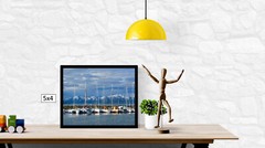 Sailboats in Tromso Marina, High Resolution Image, Many Formats, TV Art