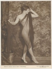 Reinhard Berger Young Woman Nude with Veil Nude Vintage 1927 – XXL