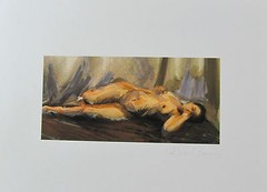 PHOTOGRAPH PHOTO PAINTED PRINT SIGNED MIXED MEDIUM STYLE PREGNANT WOMAN