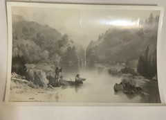 Vintage Photograph William McIlvaine California CA Panning For Gold 9.5“ X 6.5“