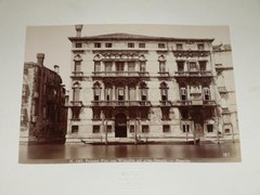 Naya / Venice Venezia 1870 Palazzo Fini Gran Canale Vintage Albumen Print