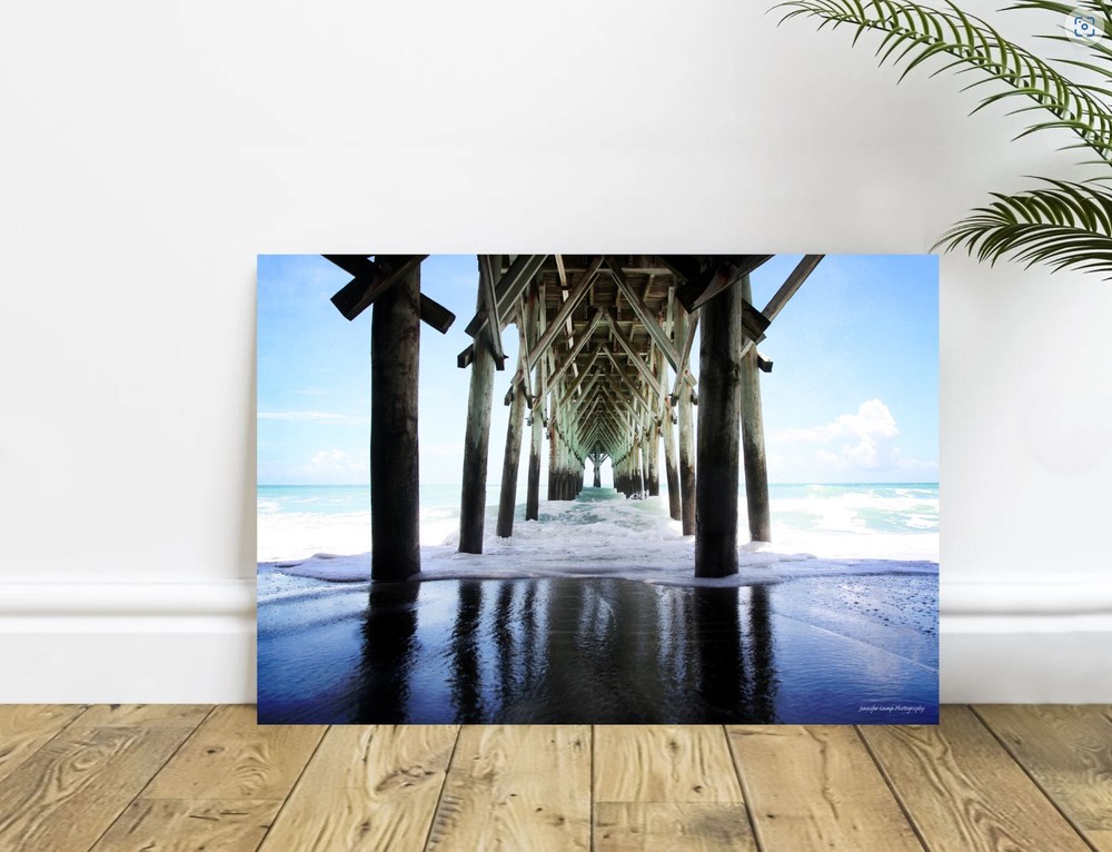 Myrtle Beach Pier South Carolina Landscape Sea Beach Ocean Photography Print