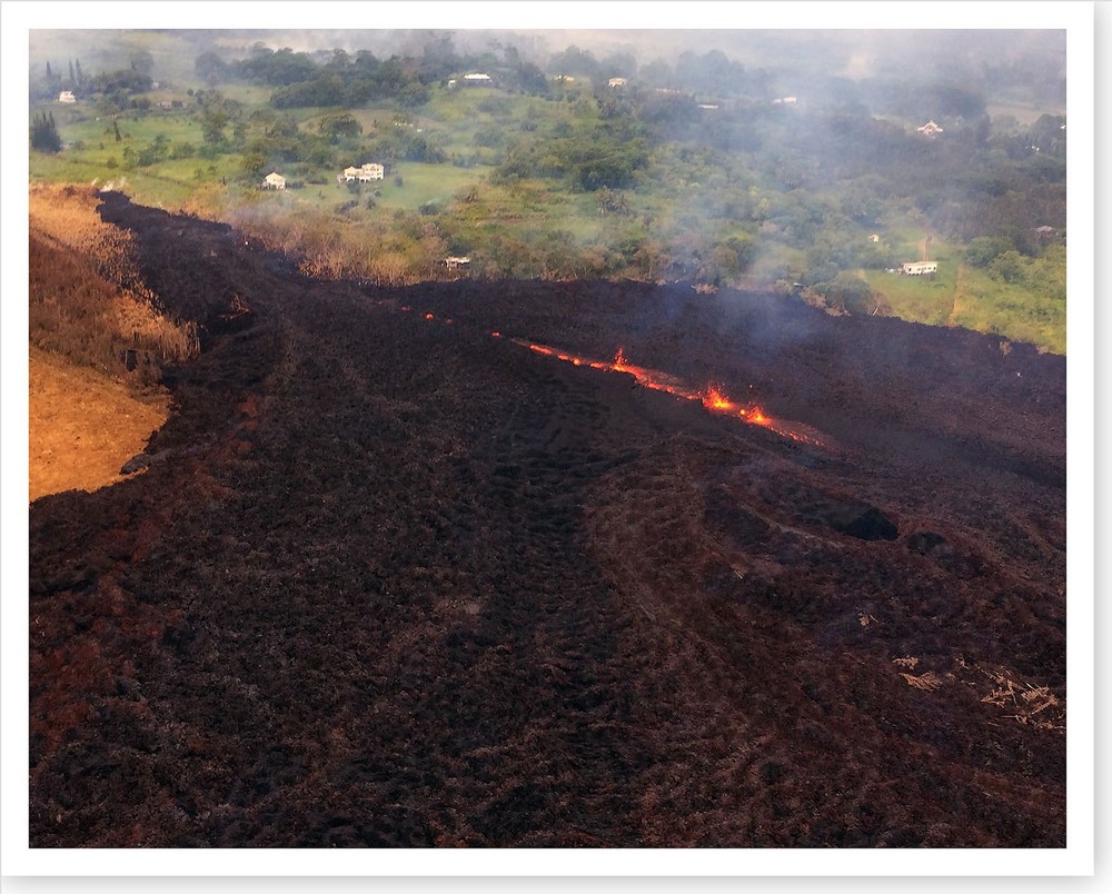 2018 Kilauea Volcano Fissure 17 Aerial View Silver Halide Photo