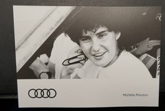 Photo Postcard Audi Rally Race Car Portrait Driver Michele Mouton Woman Picture