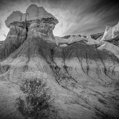 Fine Art Photography, 10×10 print, black & white, Hoodoo, Paint Mine Park, CO