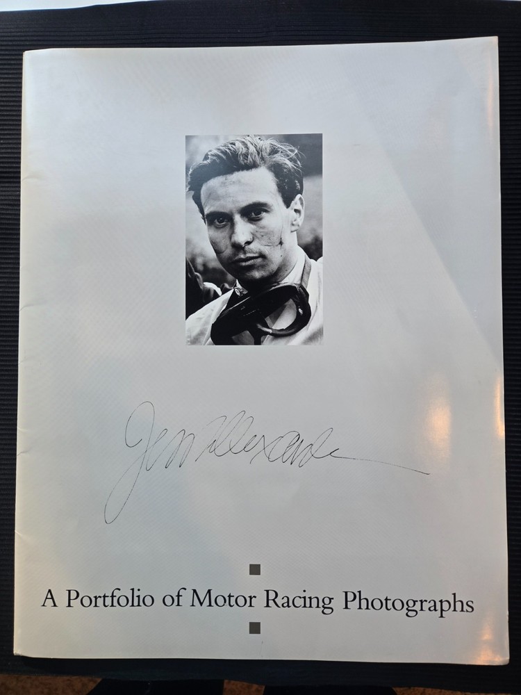 Jesse Alexander Original Portfolio of Motor Racing Photographs Signed