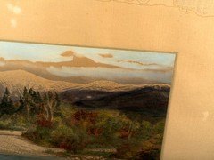 Charles Sawyer (1868-1954) Mt Washington/Ammonoosuc River, Hand Colored Photo