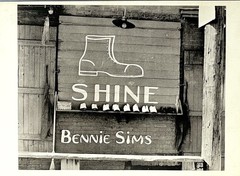 Walker Evans Art Photo Print Card Shoeshine Stand Detail 1936 4.25”x6” Fotofolio