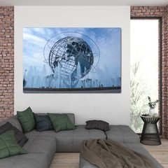 Unisphere 1964 World’s Fair Metal Print – Iconic Flushing Meadows NYC Wall Art