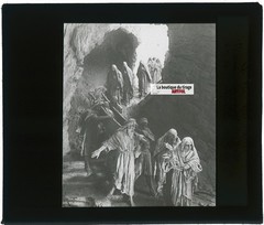 The Burial, Vintage Photo Glass Plate, Black & White, 8.5×10 Cm