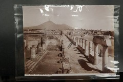 Photo Albumin Italy Brogi Pompeii Vesuvius Volcano Temple Ruin Naples Forum Picture
