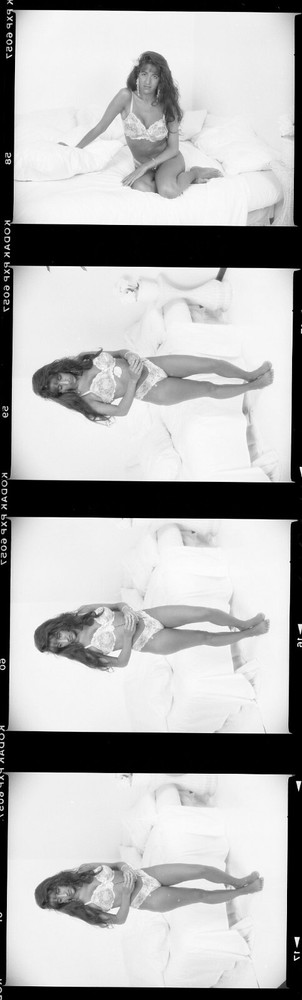 1 roll 14 negatives black & white medium format Kodak TMAX film sexy pin up
