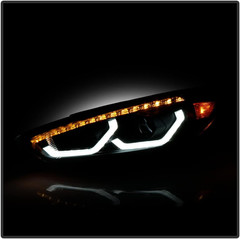 – for [Factory W/O LED DRL Model] 2015-2018 Ford Focus Black Sequential LED Tube