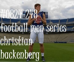 MALE PORTRAIT #0824-248- athletes series -football men-HACKENBERG-free ship/usa