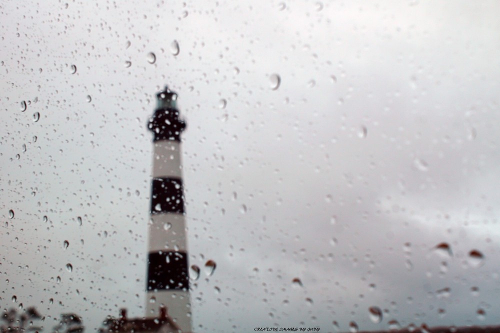 «Light Rain» Lighthouse Wall Art