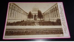 photography on cardboard . 2moi10340 .italie.1900 environs.vatican?.formato abm