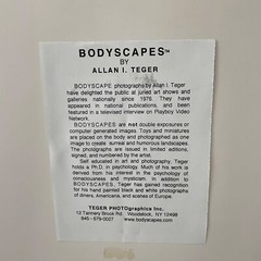 BODY SCAPES ALLAN I. TEGER body miniature body photography