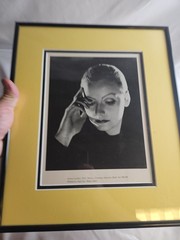 GRETA GARBO As MATA HARI 1932 Photo By C.S. BULL Framed Matted Photo #QBC