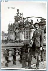 Dresden-pretty woman at kennel-photo 6x9cm