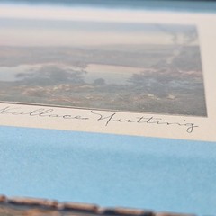 Antique Wallace Nutting 1920’s Framed Signed Mountainscape Hand Tinted Photo
