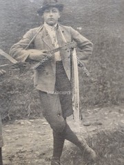 Postcard Postcard Photo Woman Man Musician F22