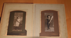 Album of 26 CDV Photos Album Red Velvet Photo Album Pre 1920