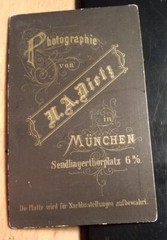 Man with Whisper – Circa 1880/90s / CDV N. A. Dietz Munich