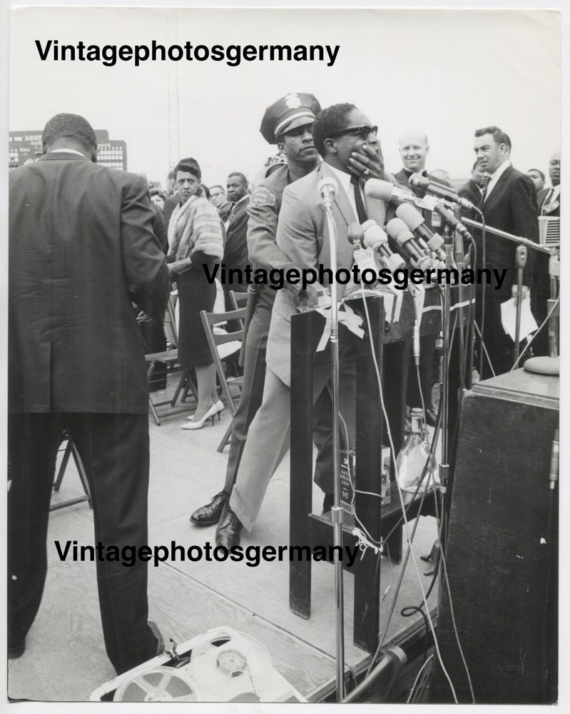 G2053 Photo USA 1963 Dr Martin Luther King Rally for Freedom ban on speech