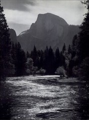 1959 Ansel Adams Half Dome Merced River Yosemite Valley National Park Art Photo