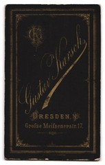 Photograph Gustav Karsch, Dresden-Neustadt, Grosse Meissener Str. 17, Young Dam