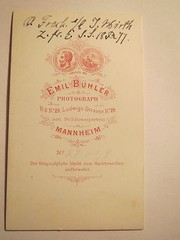 Mannheim – O. Freck as a student in Heidelberg in SS 1877 – CDV / Studentika