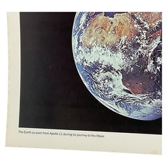 Vintage Apollo 11 Earth Photo NASA 1969 Space Exploration Print