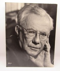 Vintage stamped Philippe Halsman photograph Paul Tillich 11×14″