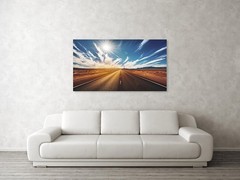 Special Price!!Photograph California Highway Route 47 USA Acrylic Glass 180×100 cm