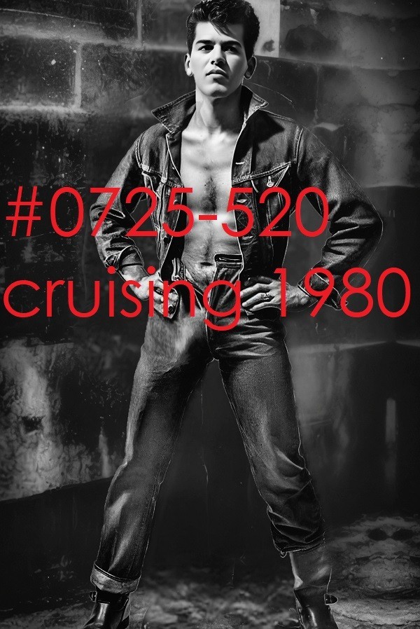 VINTAGE MALE PORTRAIT #0725-520 -cruising, 1980 -free shipping in usa