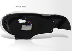 LED Streak Tail Lights Pair for FRS BRZ (Black)