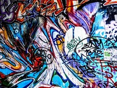Berlin Abstract Street Art Photograph Canvas with Box Frame (36″X36″)