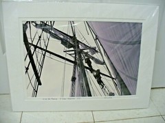 MATTED PHOTOGRAPHY Up In The Rigging by P J Luckey 24×18