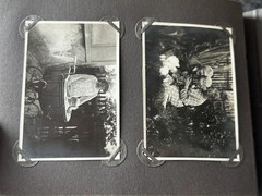 old photo album civilian with defects, civilian, /132