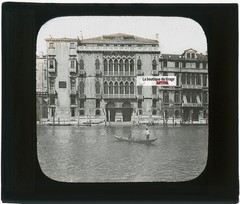 Palais Pisani Moretta, Venice, Photo Glass Plaque, Black & White, 8.5×10 Cm