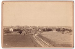 Photograph P. E. Nickelsen, Westerland/Sylt, view Westerland on Sylt, Lands