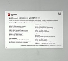 David Butow (b. 1964) Art Announcement Card 2025 – Leica Academie Photo