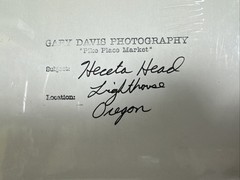 10 by 16 apps Gary Davis Photography light house Signed Matted