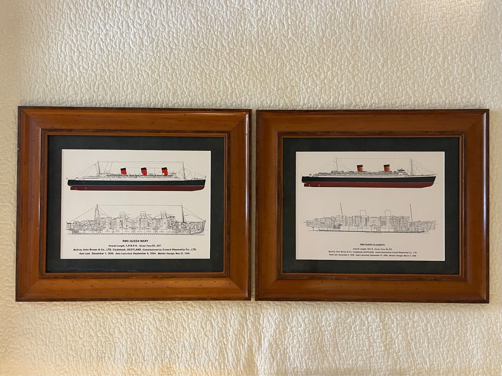 Queen Mary and Queen Elizabeth Ocean Liners – Museum Quality Pictures