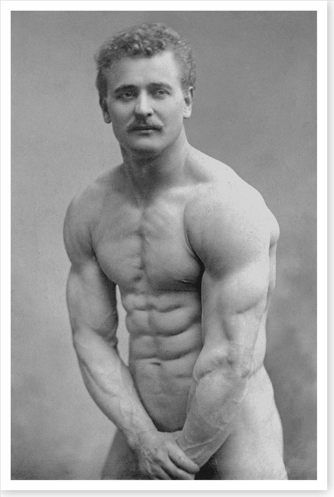 Bodybuilder Eugene Sandow Silver Halide Photo